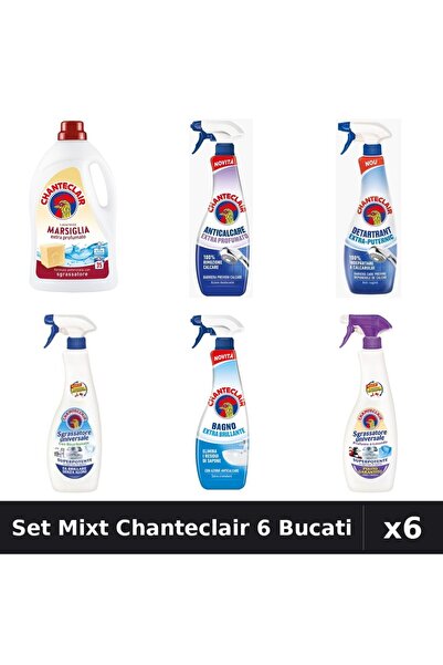 Chanteclair Set 6 Degresant și Detergent - 1575ml, 625ml, 600ml - Curatenie Casa