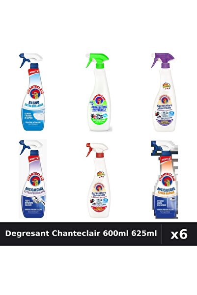 Chanteclair Set 6 Degresant Universal 600-625ml - Lămaie, Marseilia, Mosc, An...