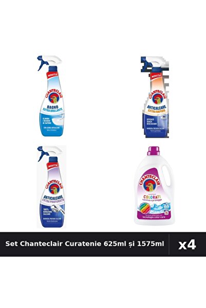 Chanteclair Set 4 Degresant și Detergent - 3x625ml + 1575ml 35 Spălări