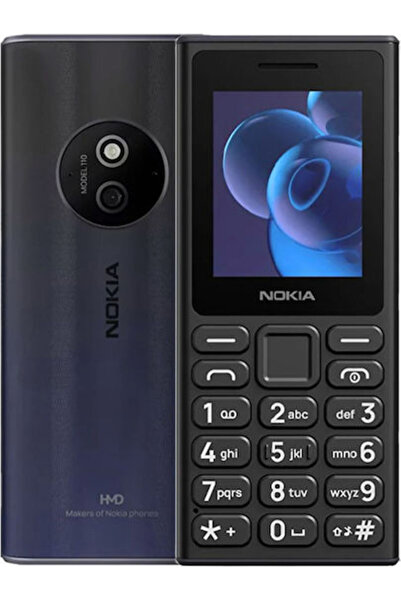 Nokia 110 (2024) Κινητό τηλέφωνο διπλής SIM με πλήκτρα (Ελληνικό Μενού) Μαύρο