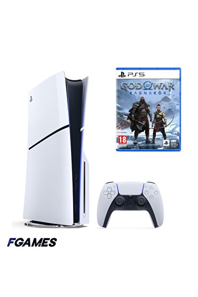 Sony Consola Playstation 5 Slim, Ediția cu disc PS5 1TB + God Of War Ragnarok...