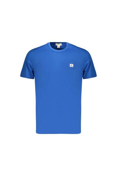 Calvin Klein Jeans Tricou din bumbac cu logo, Albastru, S