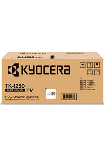 KYOCERA TK-1250 Γνήσιο Τόνερ Εκτυπωτή Λέιζερ Μαύρο 3000 Σελίδες (1T0C3H0NL0)