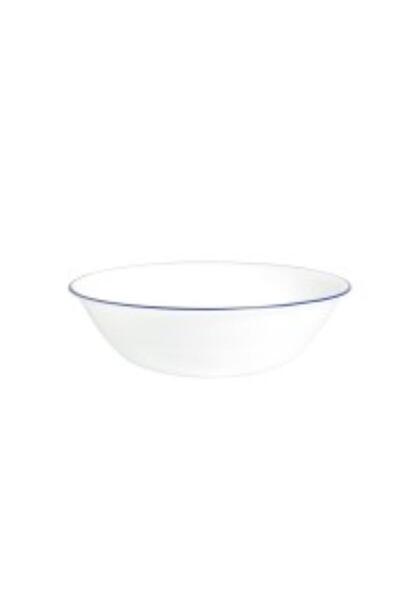Corelle وعاء تقديم زجاجي من سيتي بلوك بحافة زرقاء، سعة 950 مل، 1128766