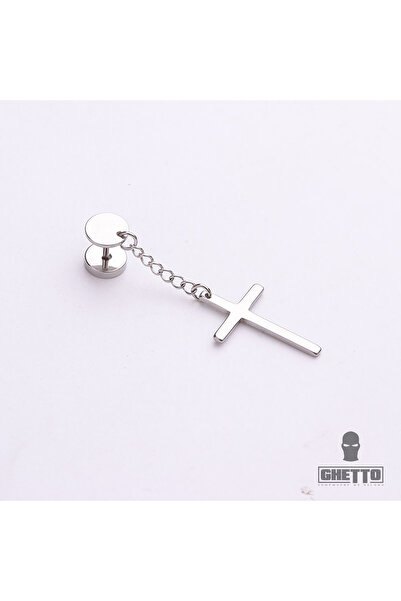 GHETTO Unisex Ασημένια Σκουλαρίκια LE 1362