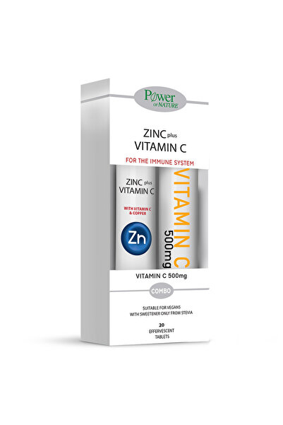 Power Health Ψευδάργυρος & Βιταμίνη C Προωθητική Συσκευασία 40 Δισκία