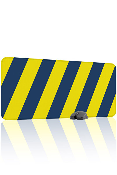 mousepad bastir Yellow Navy Blue 90X40 XXL Fan Gaming Player Mouse Pad Non-Sl...