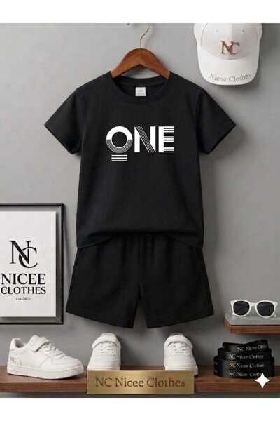 NC Nicee Clothes ΚΑΛΟΚΑΙΡΙΝΟ ΠΑΙΔΙΚΟ ΜΠΛΟΥΖΑΚΙ ΚΑΙ ΣΟΡΤΣ UNISEX (ΛΕΥΚΟ ΜΕ ΕΝΑ...