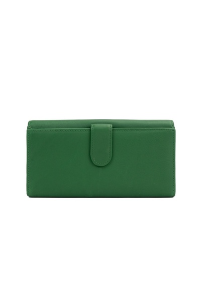Posete Fagaras Sandra Leather Wallet - Green, Genuine Leather Wallet , Women'...