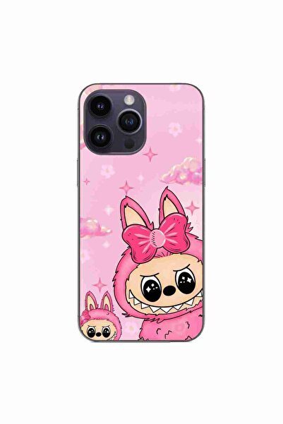 OEM Husa compatibila cu Apple iPhone 15 Pro Max Silicon Gel Tpu Model Labubu ...