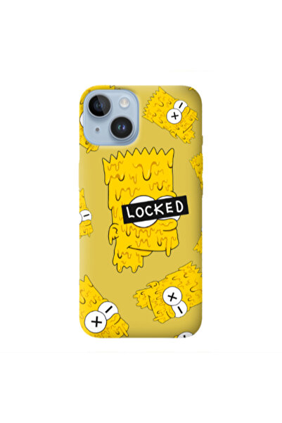 Other Apple iPhone 14 Plus Bart Simpson Yellow Colored Silicone TPU Θήκη