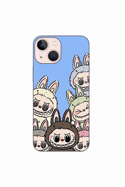 OEM Husa compatibila cu Apple iPhone 13 Mini Silicon Gel Tpu Model Labubu Pat...