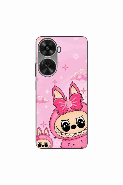 OEM Θήκη συμβατή με Huawei Nova 12 SE Σιλικόνης Gel TPU Μοντέλο Labubu Pink F...