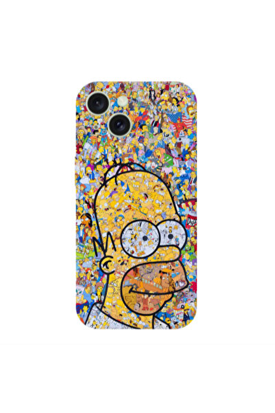 Other Apple iPhone 15 Plus Simpsons Transparent Silicone TPU Θήκη