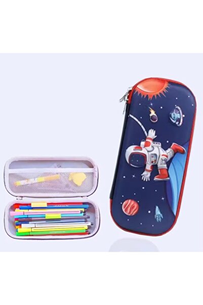 BABUN Running Astronaut Embossed 3D Large Capacity Eva Hard Pencil Holder Sch...