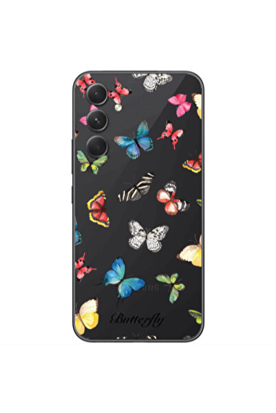 Other Samsung Galaxy A05s Butterfly Mix Transparent Silicone TPU Θήκη
