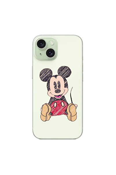 Other Apple iPhone 15 Plus Mickey mouse 2 Transparent Silicone TPU Θήκη