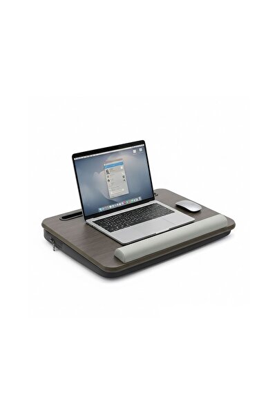 Ayawaska Suport laptop cu perna pentru genunchi si buzunar integrat pentru do...