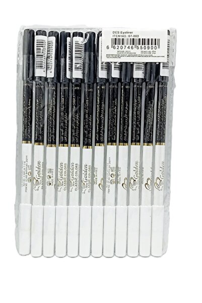 colier Miss Golden Classic Colors Eyeliner Set – 12 Pcs