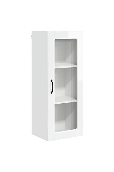 vidaxl Dulap de bucătărie Alb lucios 40 x 31 x 100 cm Lemn compozit
