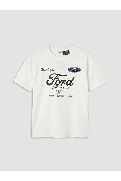 LC Waikiki Peak New Season Crew Neck Ford Printed Boys' T-Shirt