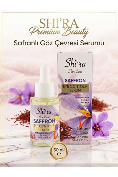 Shi'ra Safranlı Göz Çevresi Bakım Serumu 30 ml | Nemlendirici, Aydınlatıcı ve...