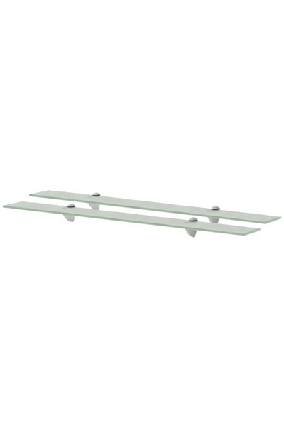 vidaxl Rafturi suspendate, 2 buc., 90 x 20 cm, sticlă, 8 mm