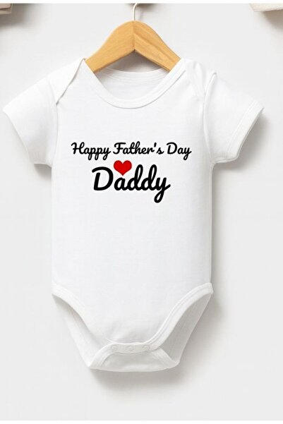 sunbabyhome 100% Cotton Baby Bodysuit - Father's Day Baby Bodysuit Happy Fath...