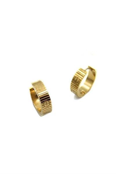 Marsilyan Nvdn- Ieg - Crt Hoop Earring - Gold Iegrs-Nvdn1