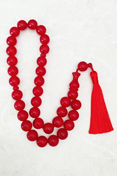ŞAHBEY TESBİH Large Sphere Cut Faceted Habbe / Ottoman Thread Tassel / Hareli...