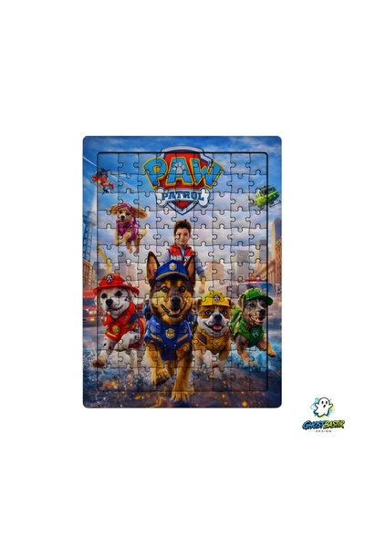 Ghostbastır Design Paw Patrol 99 Parça Ayaklı Puzzle – Dekoratif Çocuk Yapboz...