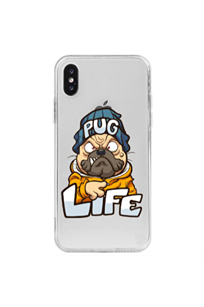 Other Apple iPhone Xs Max Pug Life 2 Transparent Silicone TPU Θήκη