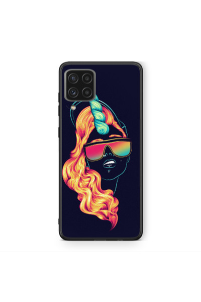 Other Samsung A22 4G Horn style Black Glossy Θήκη