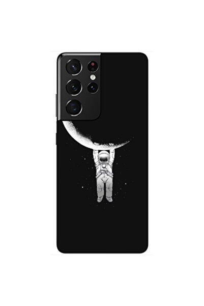 Other Samsung S21 Ultra Swinging on the moon Transparent Silicone TPU Θήκη