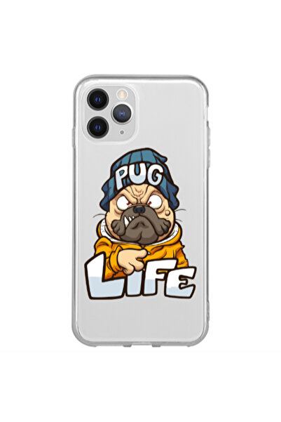 Other Apple iPhone 12 Pro Max Pug Life 2 Transparent Silicone TPU Θήκη