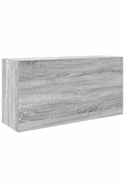 vidaxl Dulap perete baie, gri sonoma, 80x25x40cm, lemn prelucrat
