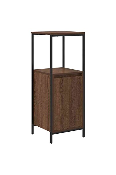 vidaxl Bathroom cabinet with shelves Brown oak 36x35x95 cm