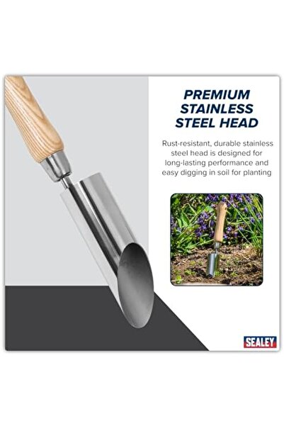 Yıldızan Terra Organik Premier Flower Pot with Ash Wood Handle and Stainless ...