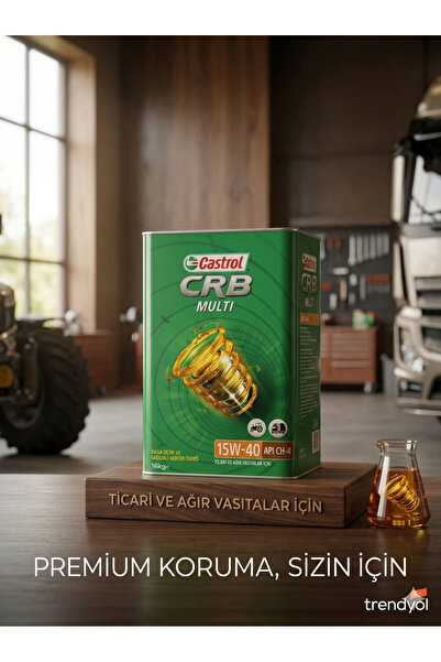 CASTROL CRB Multi 15W-40 CH-4 Ticari ve Ağır Vasıta Motor Yağı (16 kg)