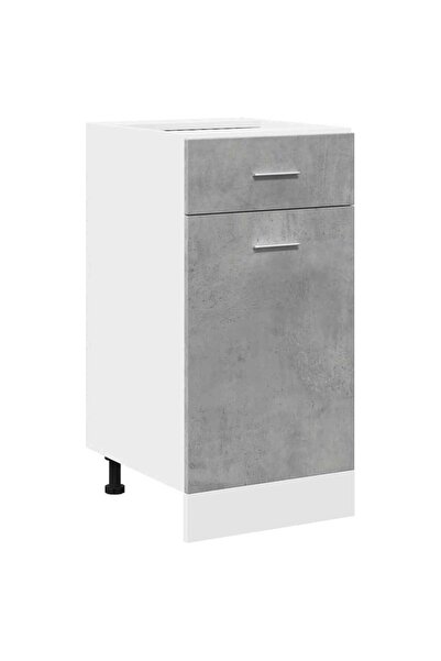 vidaxl Dulap inferior cu sertar “Lyon”, gri beton, 40 x 46 x 81,5 cm