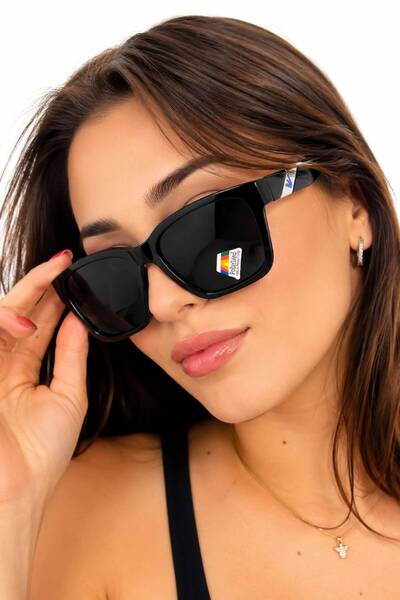 ModaLucci Black Adult Polarized Sunglasses