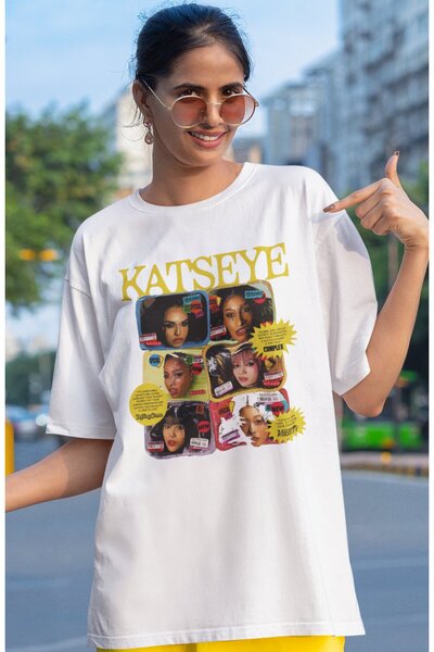 SEVBANO Katseye Kpop muzička grupa, unisex majica sa širokim krojem i printom