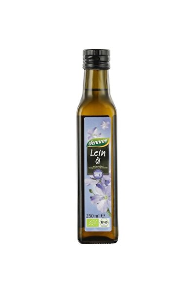 Dennree Ulei de semințe de in virgin, organic, presat la rece, 250ml
