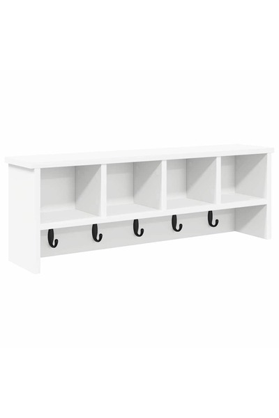 vidaxl Răcător de paltoane montat pe perete Alb 75 x 16 x 26 cm