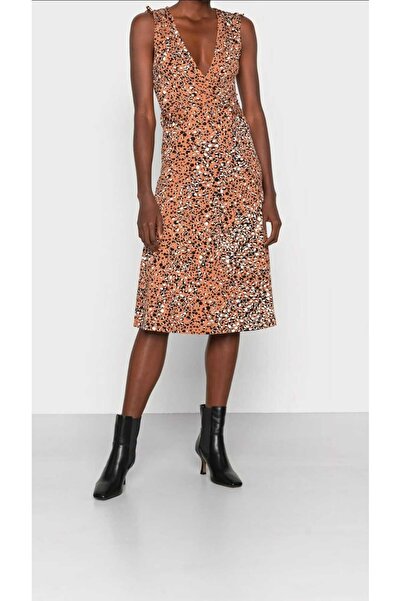 ANNA FİELD Rochie Jersey Anna Field, Imprimeu Abstract Maro/Alb, Marime S