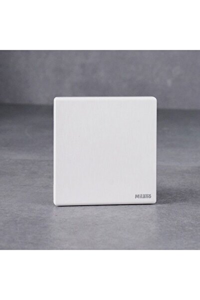 Milano Blank Plate Aura White Single Cover Plate Wall Panel