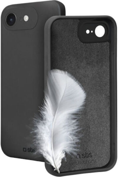 SBS Instict Cover Μαύρη Θήκη Πλάτης Σιλικόνης για iPhone 17e / 16e