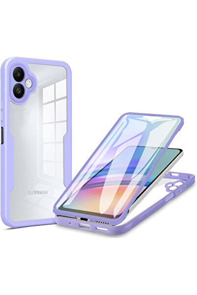 Techsuit ColorVerse 360 Πλήρους Κάλυψης Σετ Σιλικόνης με Σκληρυμένο Γυαλί Μωβ...