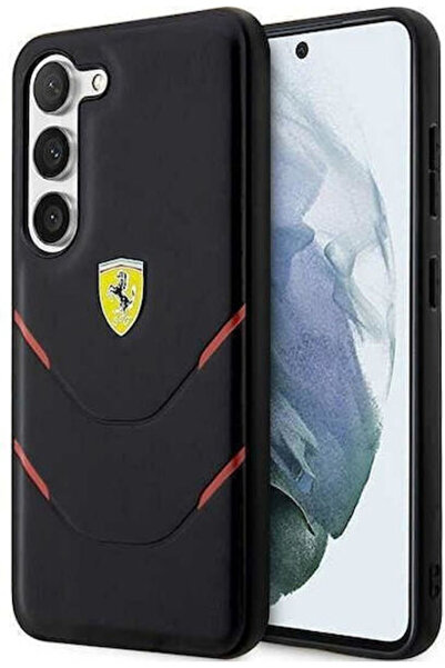Ferrari Σχέδια Θερμοτυπίας Πίσω Κάλυμμα Πλαστικό / Σιλικόνη Μαύρο (Galaxy S23...