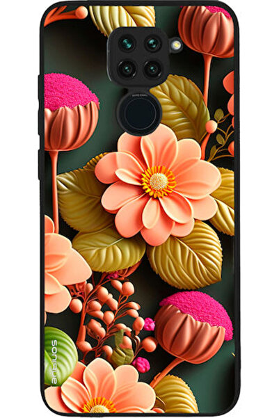 Other Θήκη Sonique Σειράς 3D Λουλουδιών για Xiaomi Redmi Note 9 Σαλμόν